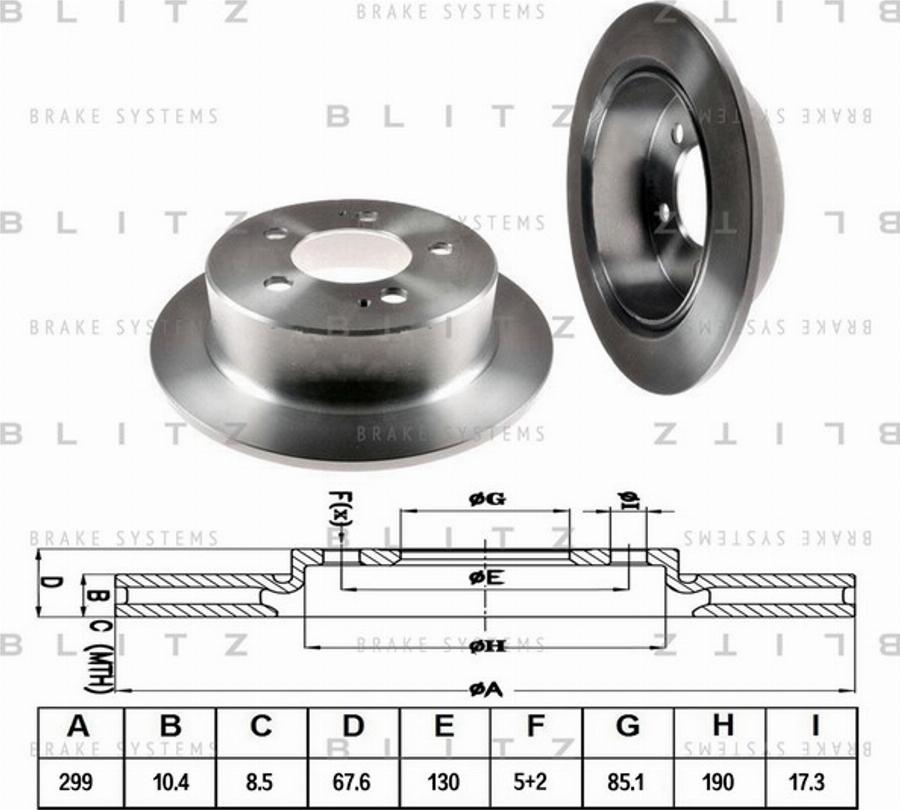 Blitz BS0383 - Discofreno autozon.pro