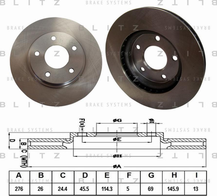 Blitz BS0334 - Discofreno autozon.pro