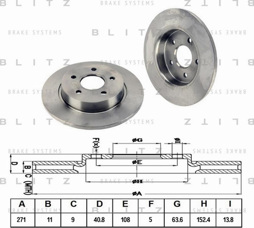 Blitz BS0331 - Discofreno autozon.pro