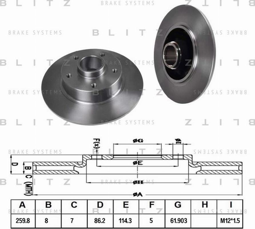 Blitz BS0320 - Discofreno autozon.pro