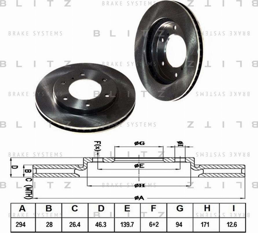 Blitz BS0322 - Discofreno autozon.pro