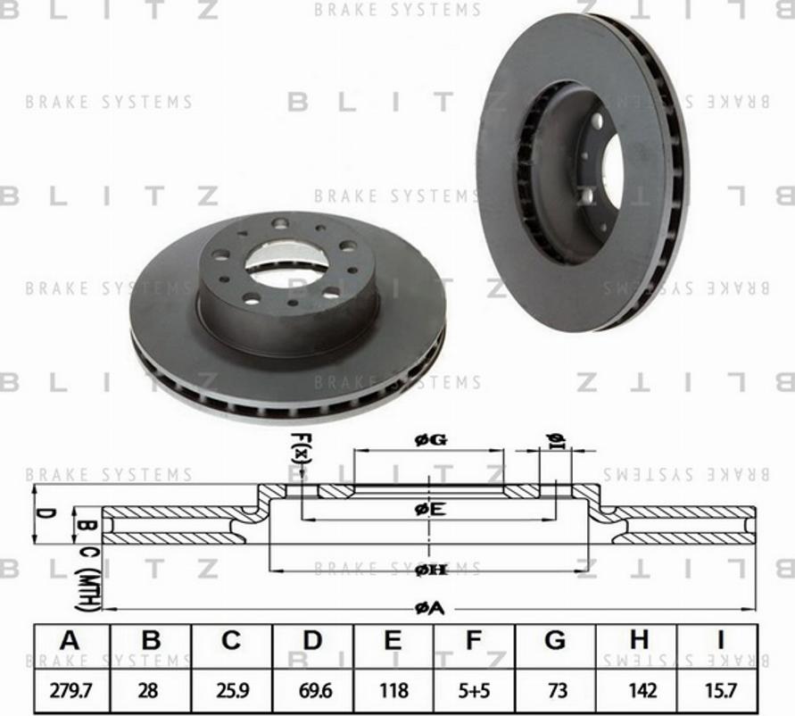 Blitz BS0240 - Discofreno autozon.pro