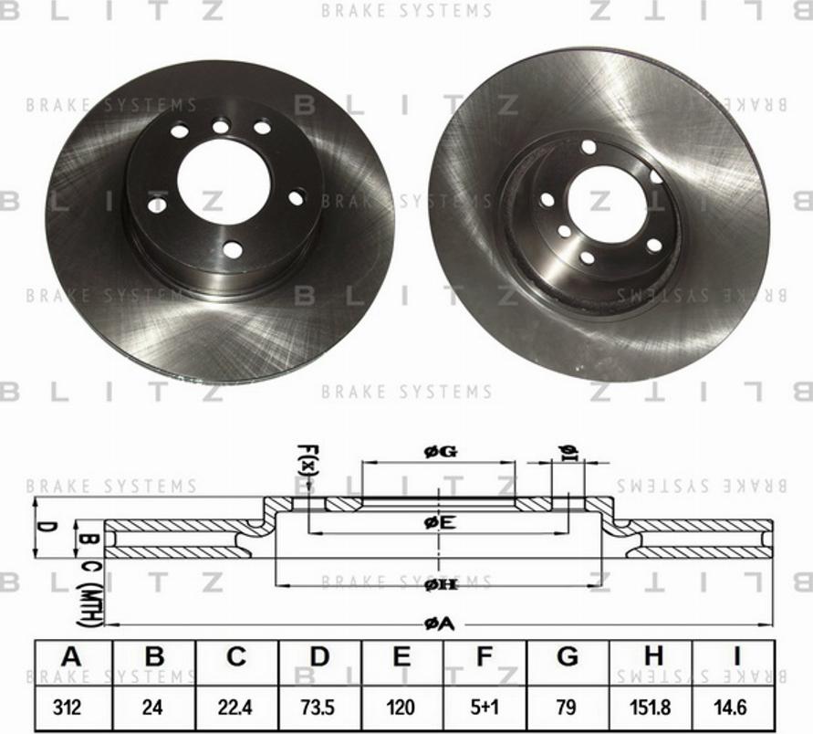 Blitz BS0257 - Discofreno autozon.pro