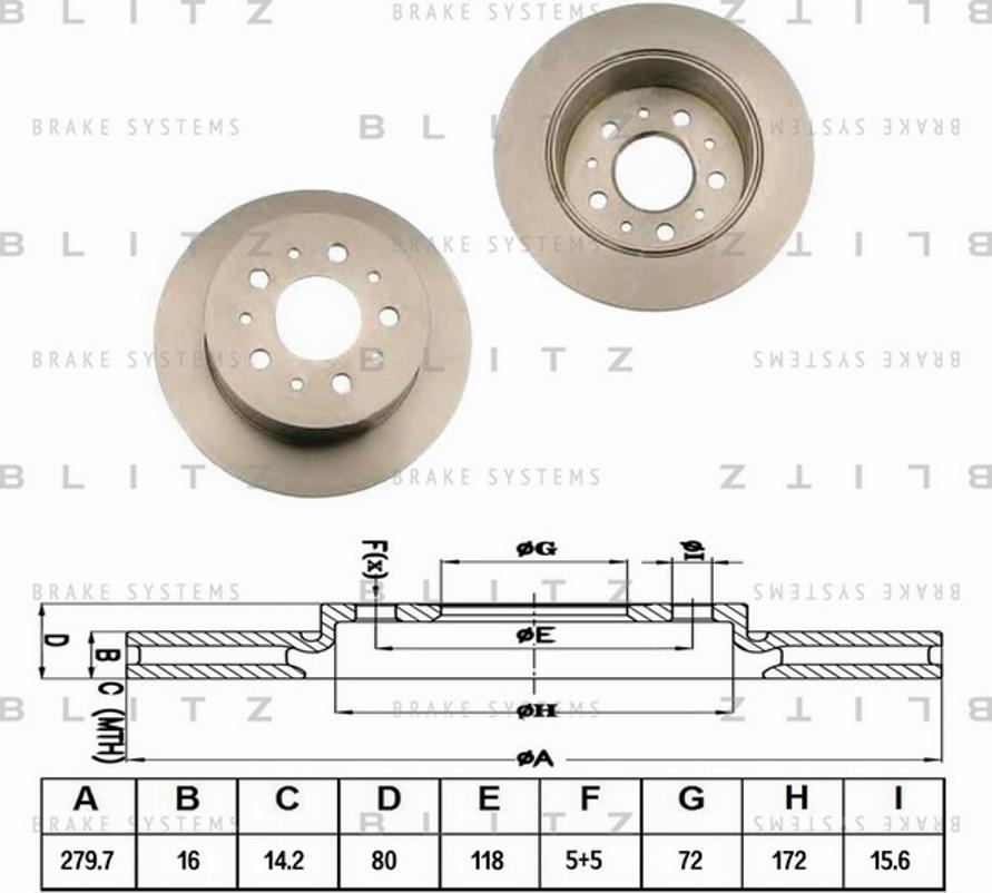 Blitz BS0264 - Discofreno autozon.pro