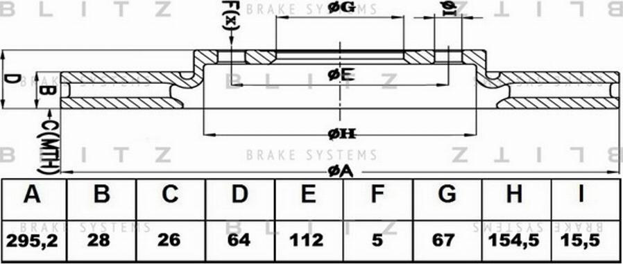 Blitz BS0267 - Discofreno autozon.pro