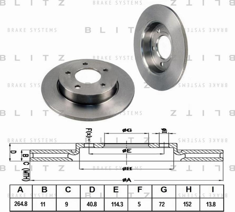 Blitz BS0204 - Discofreno autozon.pro