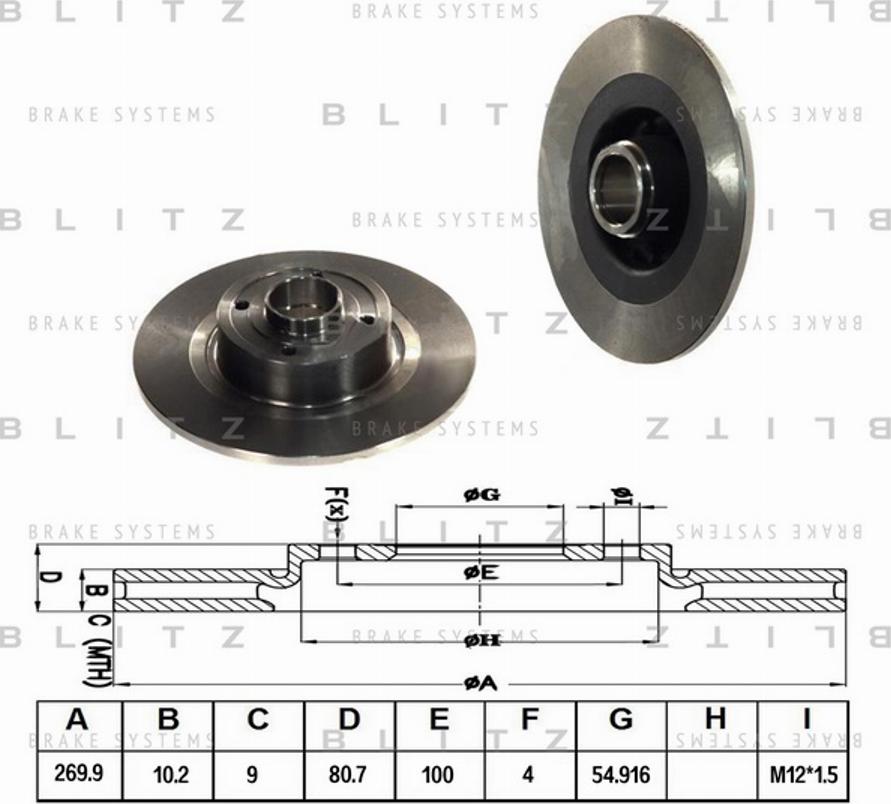 Blitz BS0208 - Discofreno autozon.pro