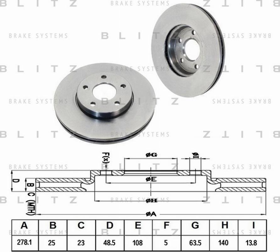 Blitz BS0203 - Discofreno autozon.pro