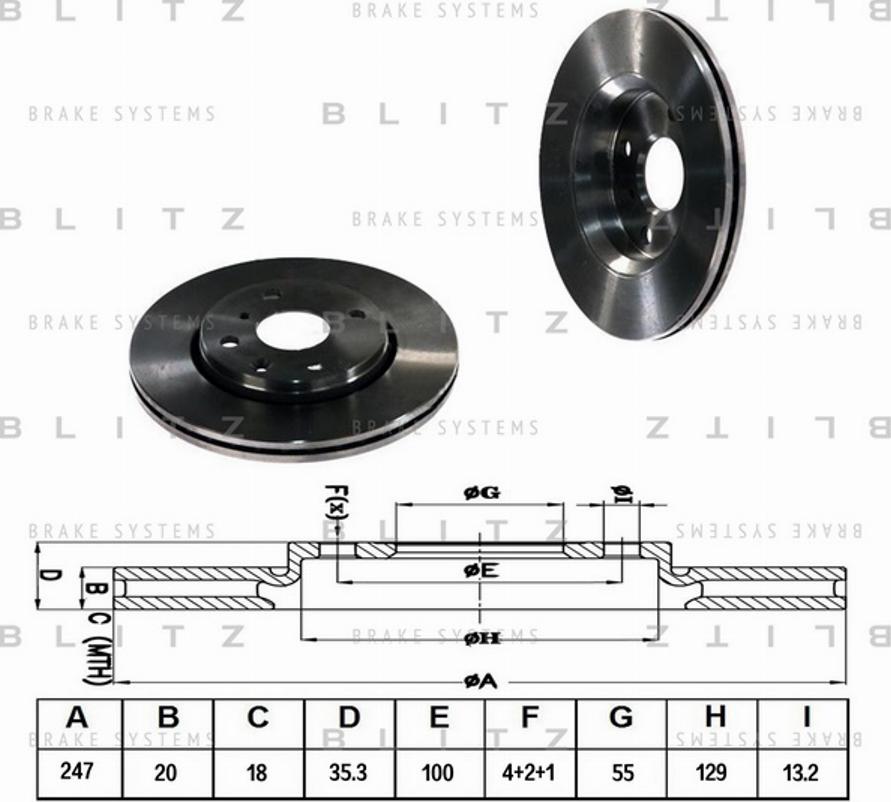 Blitz BS0219 - Discofreno autozon.pro