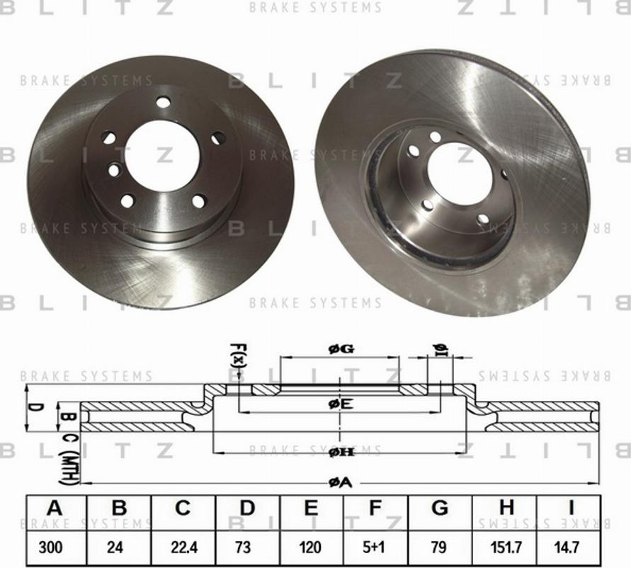 Blitz BS0214 - Discofreno autozon.pro