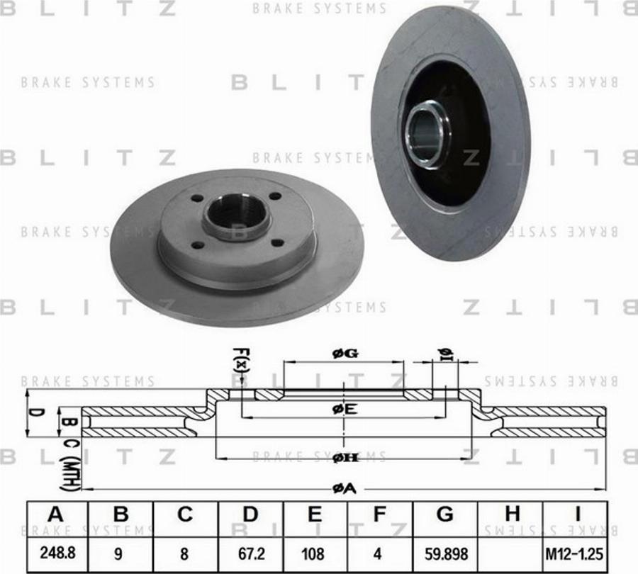 Blitz BS0216 - Discofreno autozon.pro