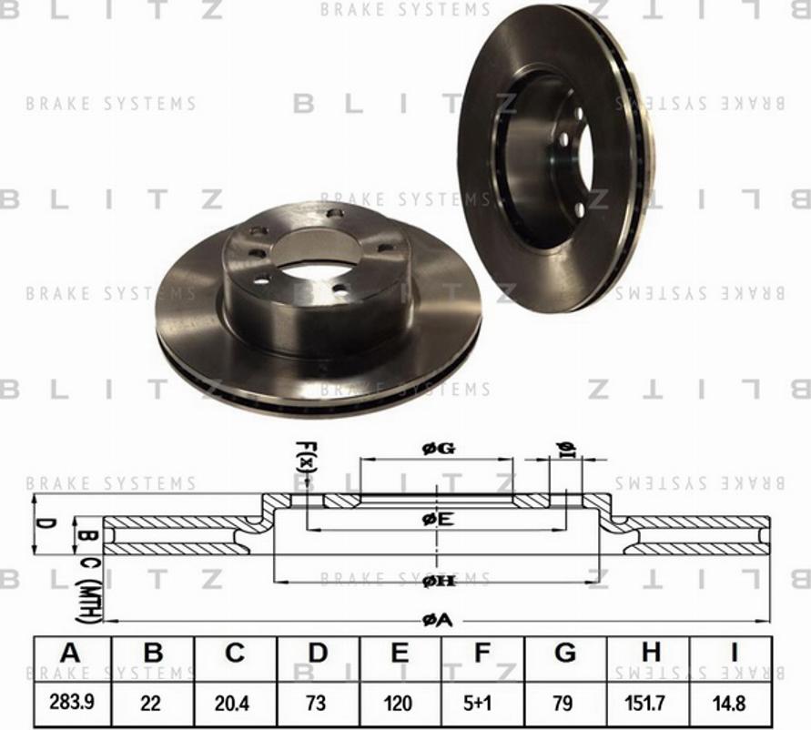 Blitz BS0213 - Discofreno autozon.pro