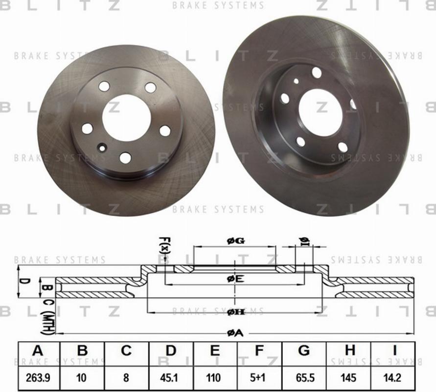 Blitz BS0289 - Discofreno autozon.pro