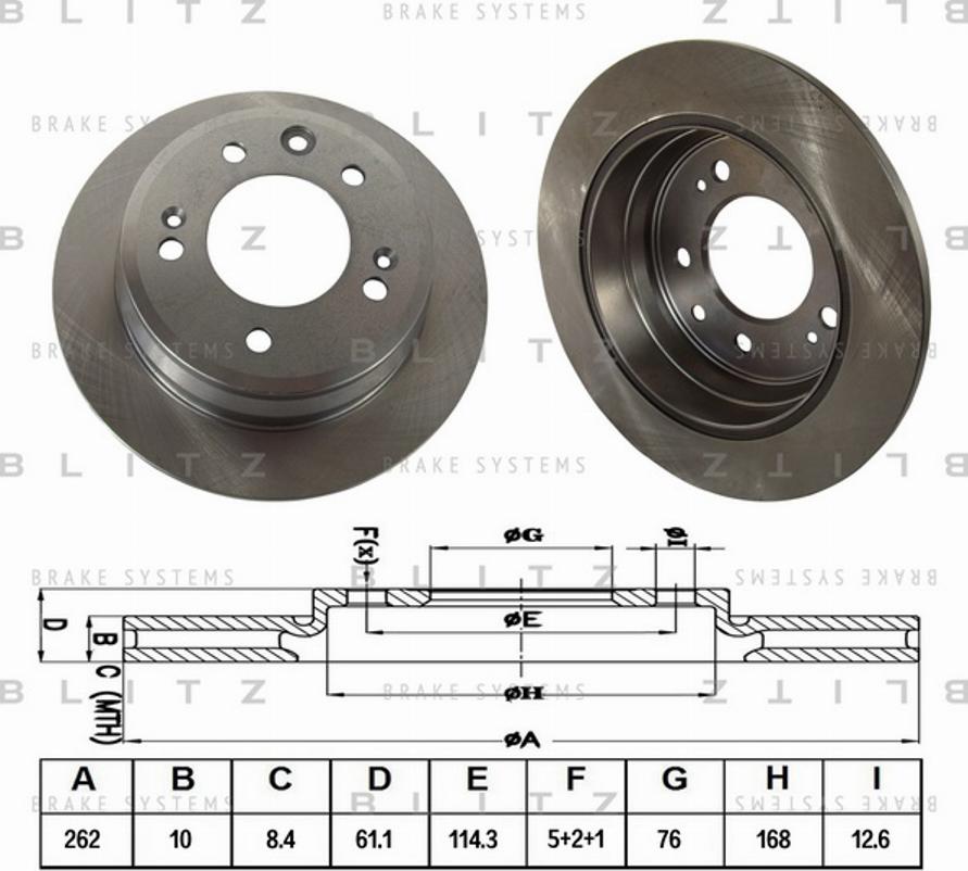 Blitz BS0288 - Discofreno autozon.pro