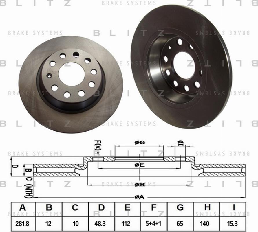 Blitz BS0221 - Discofreno autozon.pro