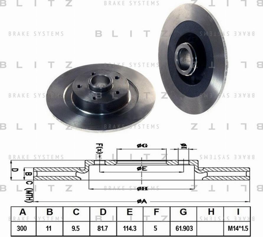 Blitz BS0274 - Discofreno autozon.pro