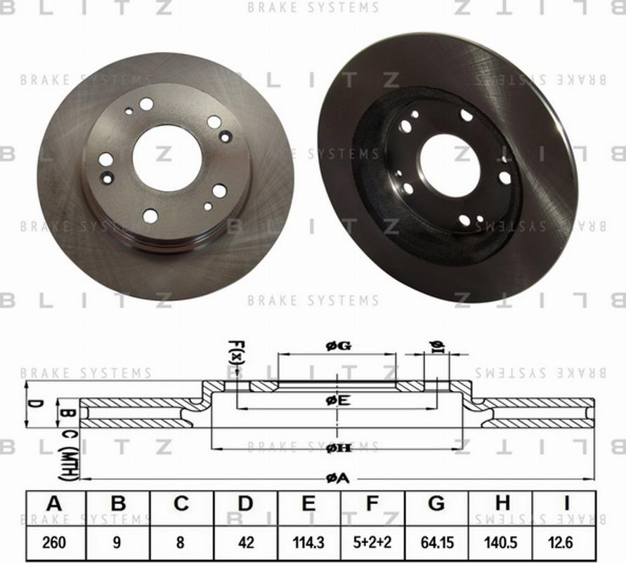 Blitz BS0277 - Discofreno autozon.pro