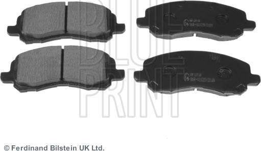 Blue Print ADA104208 - Kit pastiglie freno, Freno a disco autozon.pro