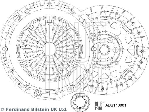 Blue Print ADB113001 - Kit frizione autozon.pro