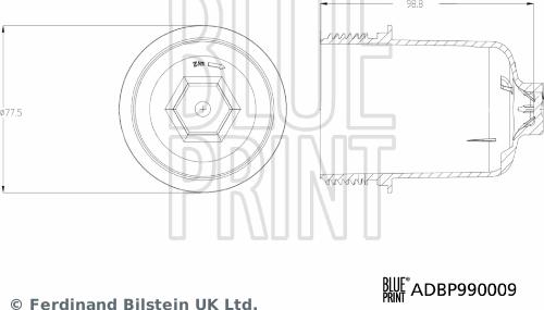 Blue Print ADBP990009 - Coperchio scatola, cambio automatizzato (ASG) autozon.pro