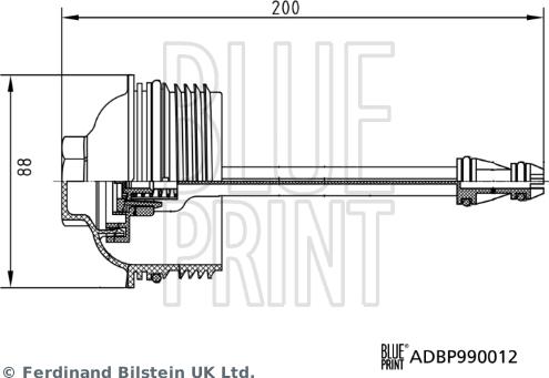 Blue Print ADBP990012 - Calotta, Carter filtro olio autozon.pro