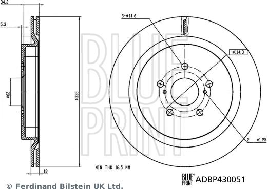 Blue Print ADBP430051 - Discofreno autozon.pro