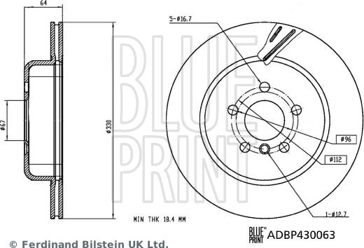 Blue Print ADBP430063 - Discofreno autozon.pro