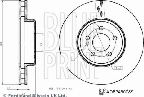 Blue Print ADBP430089 - Discofreno autozon.pro