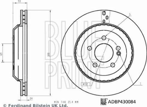 Blue Print ADBP430084 - Discofreno autozon.pro