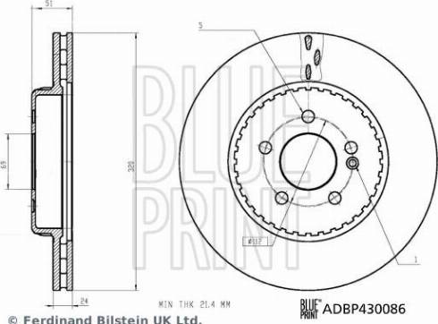 Blue Print ADBP430086 - Discofreno autozon.pro