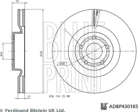 Blue Print ADBP430165 - Discofreno autozon.pro