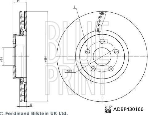 Blue Print ADBP430166 - Discofreno autozon.pro