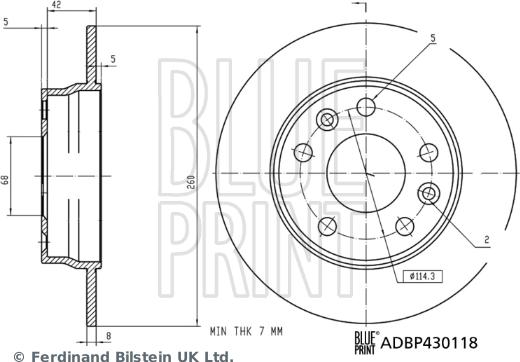 Blue Print ADBP430118 - Discofreno autozon.pro