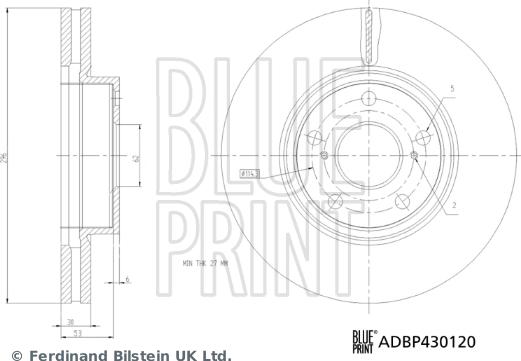 Blue Print ADBP430120 - Discofreno autozon.pro