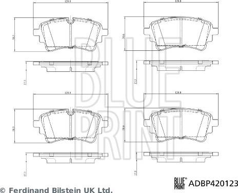 Blue Print ADBP420123 - Kit pastiglie freno, Freno a disco autozon.pro