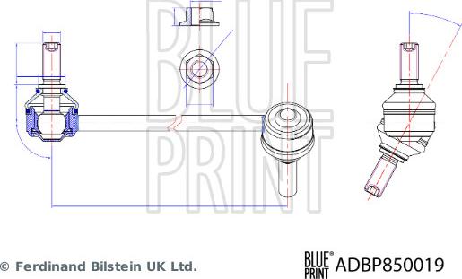 Blue Print ADBP850019 - Asta / Puntone, Stabilizzatore autozon.pro