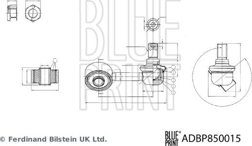 Blue Print ADBP850015 - Asta / Puntone, Stabilizzatore autozon.pro