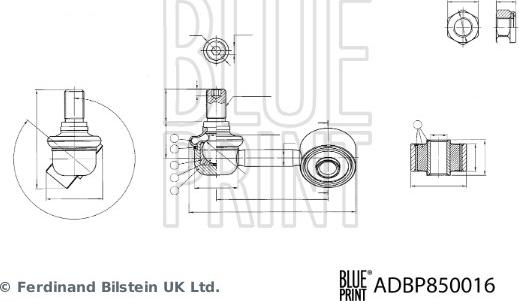 Blue Print ADBP850016 - Asta / Puntone, Stabilizzatore autozon.pro