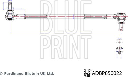 Blue Print ADBP850022 - Asta / Puntone, Stabilizzatore autozon.pro