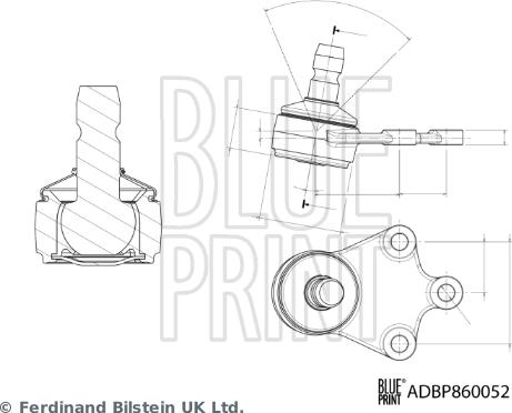 Blue Print ADBP860052 - Giunto di supporto / guida autozon.pro