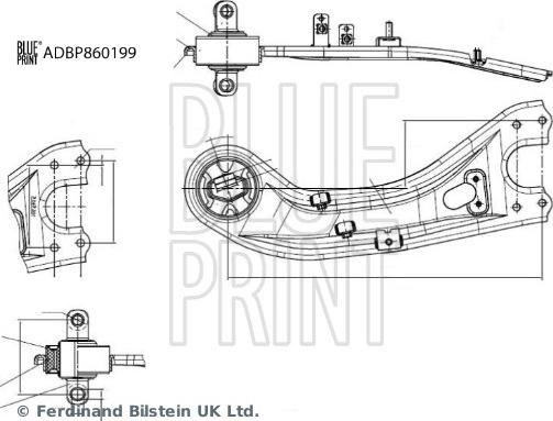 Blue Print ADBP860199 - Braccio oscillante, Sospensione ruota autozon.pro