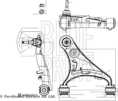 Blue Print ADBP860192 - Braccio oscillante, Sospensione ruota autozon.pro