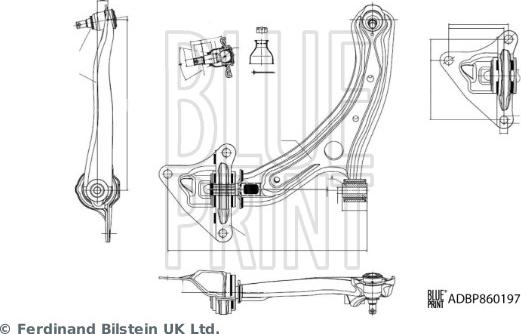 Blue Print ADBP860197 - Braccio oscillante, Sospensione ruota autozon.pro