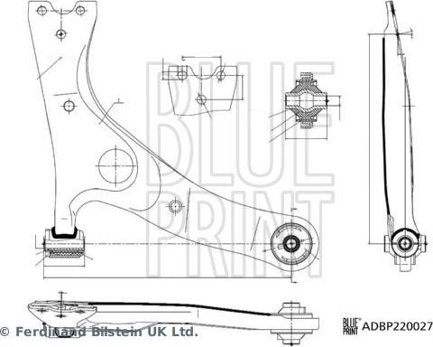 Blue Print ADBP860200 - Braccio oscillante, Sospensione ruota autozon.pro