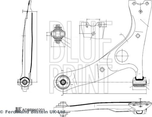 Blue Print ADBP860201 - Braccio oscillante, Sospensione ruota autozon.pro