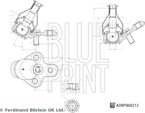 Blue Print ADBP860213 - Giunto di supporto / guida autozon.pro