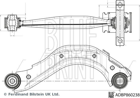 Blue Print ADBP860238 - Braccio oscillante, Sospensione ruota autozon.pro