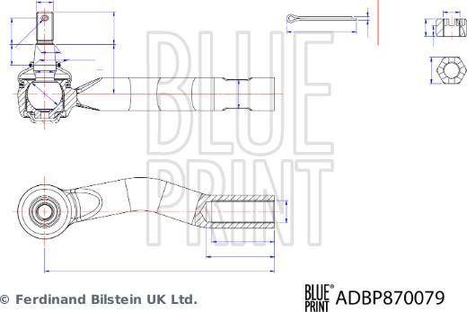 Blue Print ADBP870079 - Testa barra d'accoppiamento autozon.pro