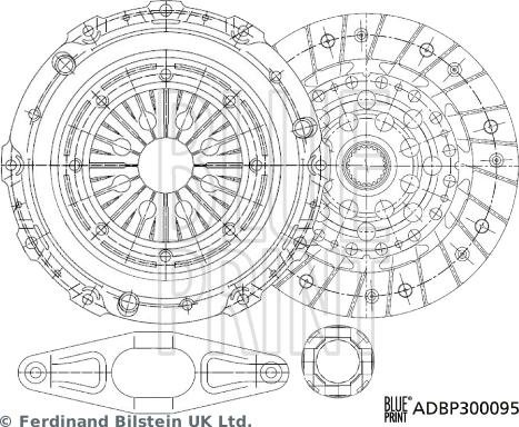 Blue Print ADBP300095 - Kit frizione autozon.pro