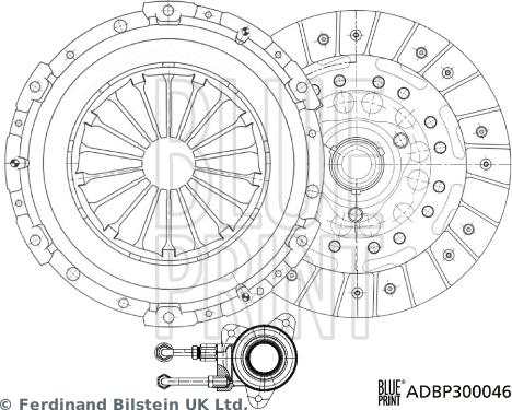 Blue Print ADBP300046 - Kit frizione autozon.pro